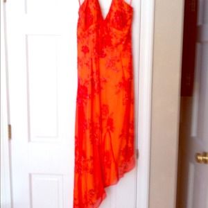 Cache beaded silk dress Size L