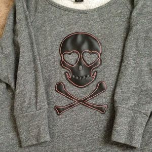 Gray skull sweatshirt
