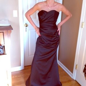 fitted maid of honor/prom gown xtra long