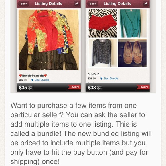 Posh buyers this is how u bundle😃👍