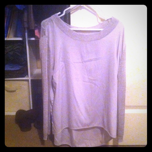 Silver high low top