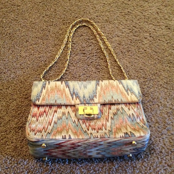 Chained vintage handbag