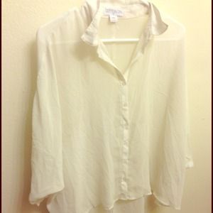 White sheer shirt