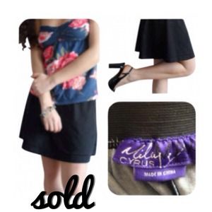 SOLD!!!! Black mini skirt by Miley Max
