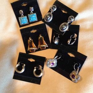 Bundle 6 Pair pierced earrings