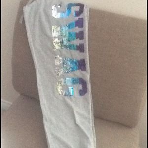 Grey SWAG Sequins jogging pants