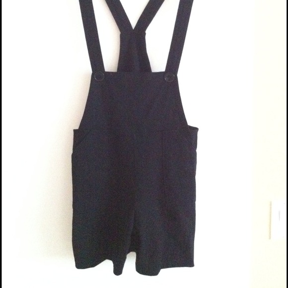 Black Overall shorts