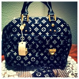 Louis Vuitton inspired pocketed handbag