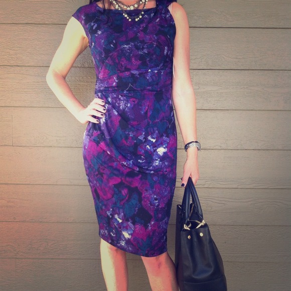 SOLD.........................Abstract Floral Dress