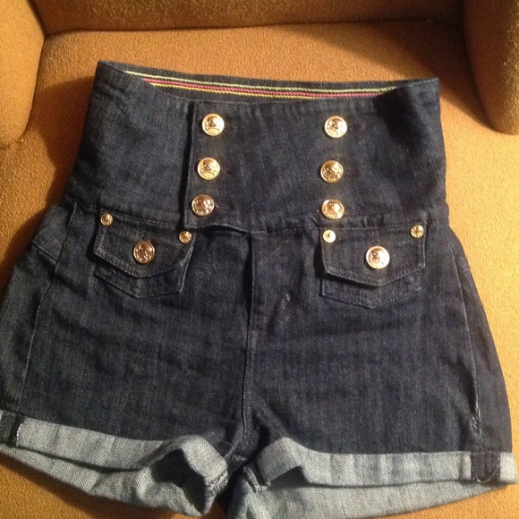 High Waist Denim Shorts