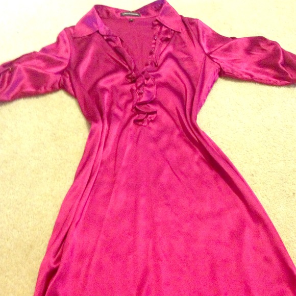 Bundled sold"Silky dress from express never worn!