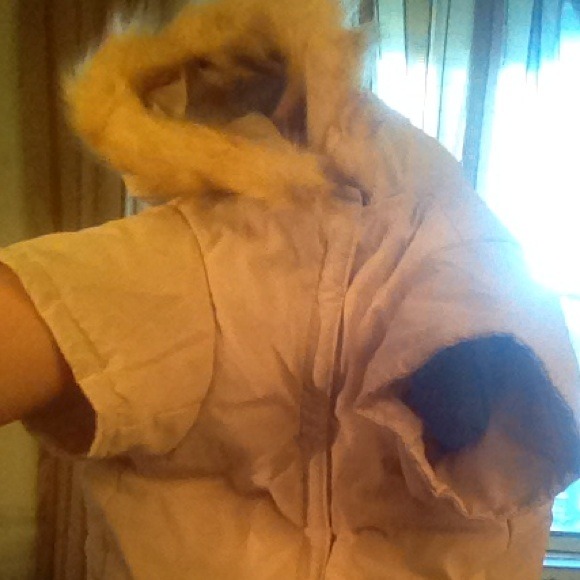 FAUX FUR JACKET FOR LARGE DOGS
