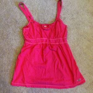 Pink hollister baby doll top