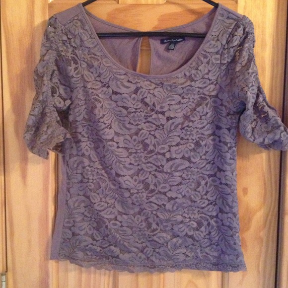 Purple lace shirt