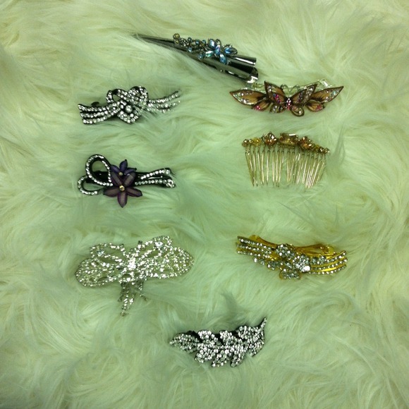Rhinestone Barrette bundle