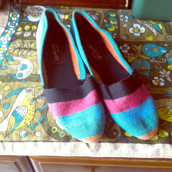 Sold!!! Colorful Striped shoes