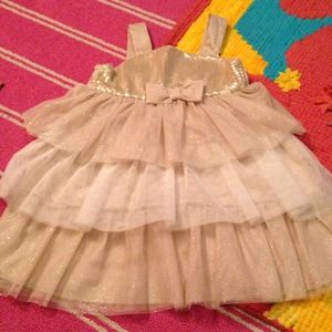 Gold w/ sequin Dress