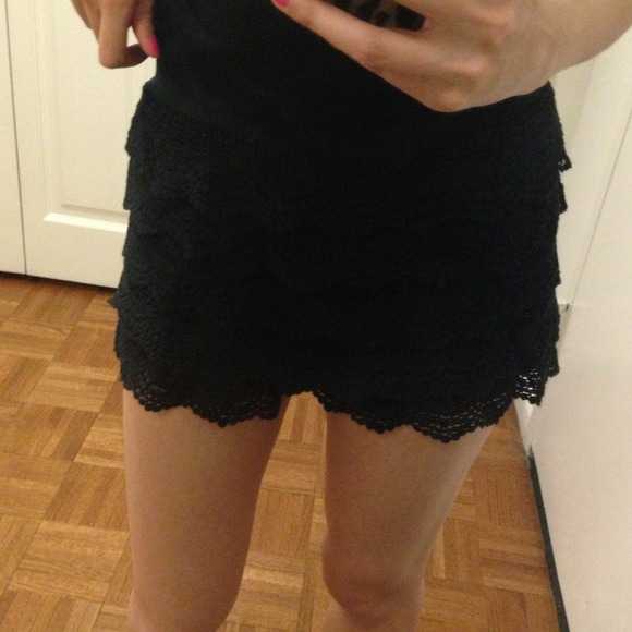 *SALE***REDUCED*Black crochet short