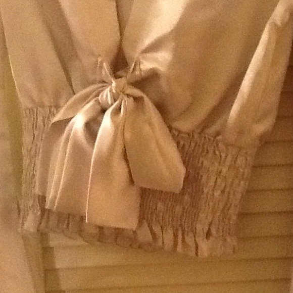 A deep v and a sinched waist line - Picture 2 of 3