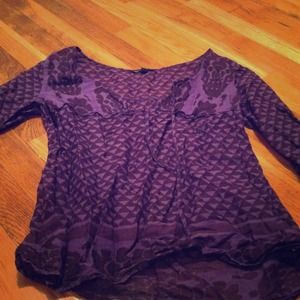 Half sleeve Purple Shirt