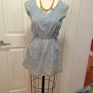 *REDUCED*Acid wash chambray dress