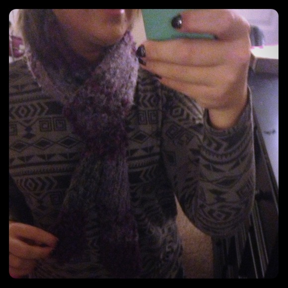 Purple scarf