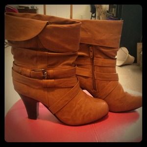 Tannish brown rue 21 boots! ON HOLD