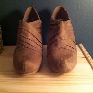 RESERVED Mossimo Suede Boot Heels