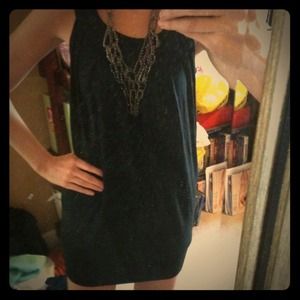 Forever 21 black cotton dress