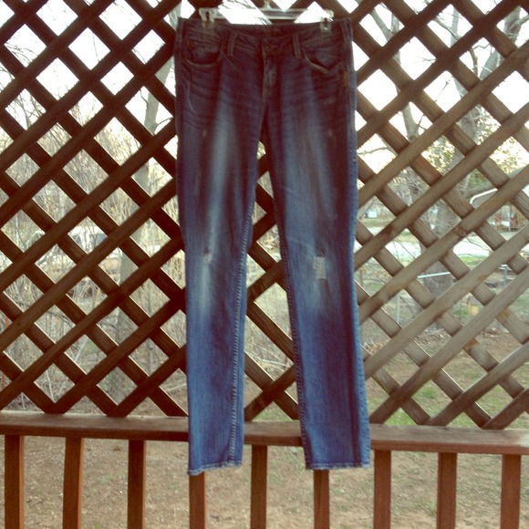 Silver skinny jeans - Picture 1 of 2