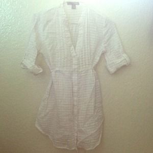 ❌TRADED❌ White Forever 21 shirt/dress