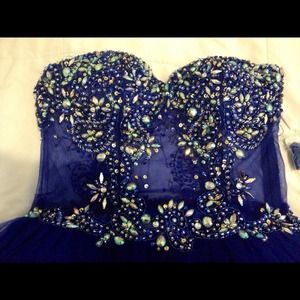 Royal blue dress