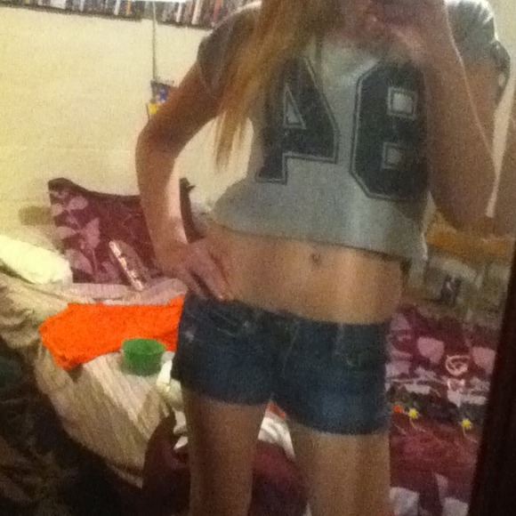 Size large grey crop top!