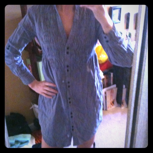 Cotton button up dress
