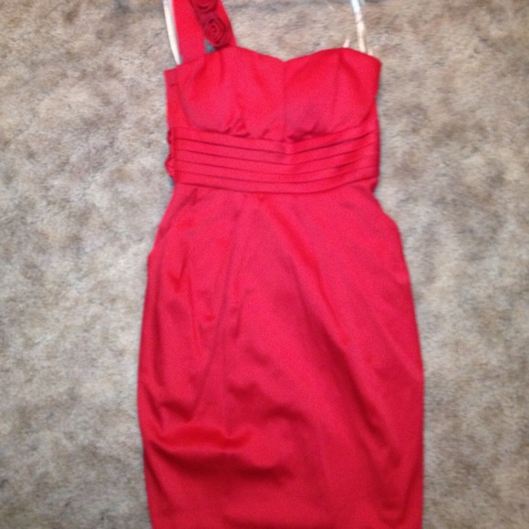 Red formal dress