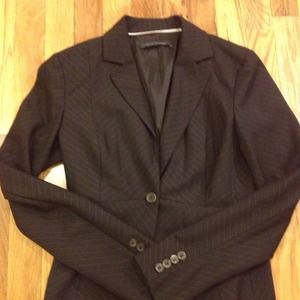 ELIE TAHARI pin stripe single button blazer