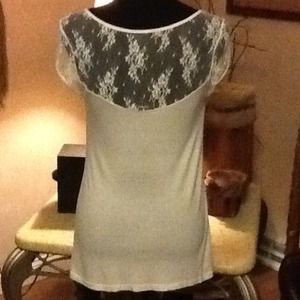 Express top with lace detail on back