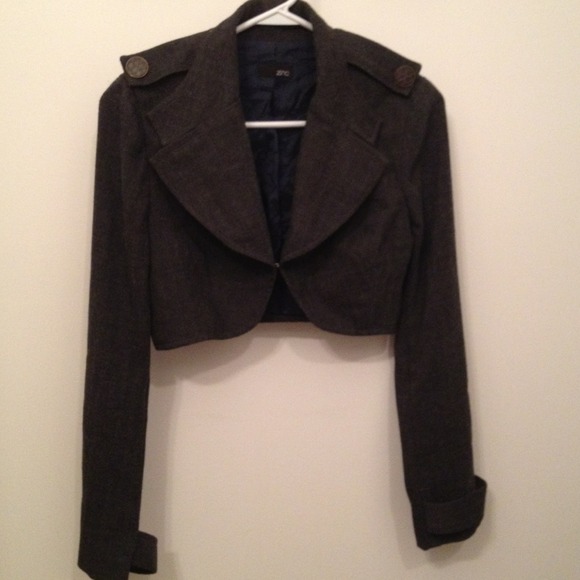 Cropped military style jacket