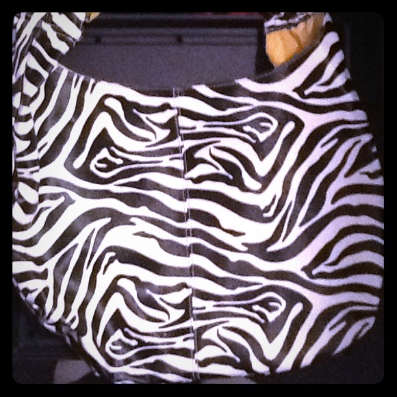 Funky zebra purse