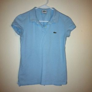 Baby blue Lacoste Polo sz 38