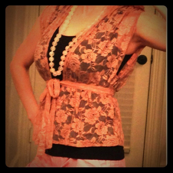 Rose Pink Lace Top