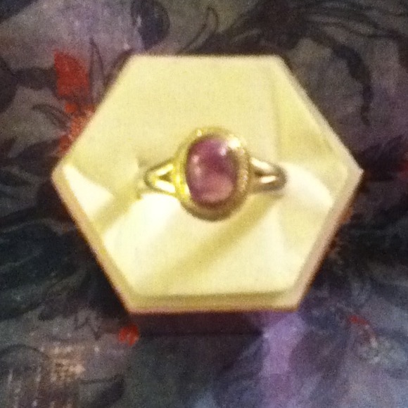 Sterling silver amethyst ring