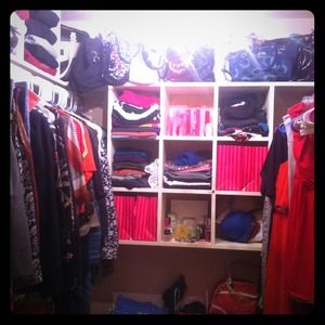 my NEW closet! courtesy of my wonderful husband. ❤