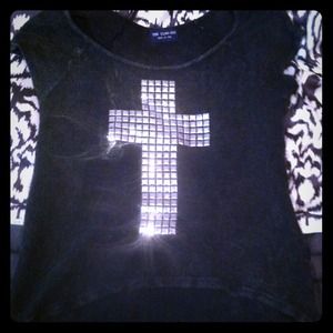 Studded cross top