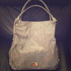 ❤❤SOLD❤❤Big Buddha Studded Gray Vegan Leather