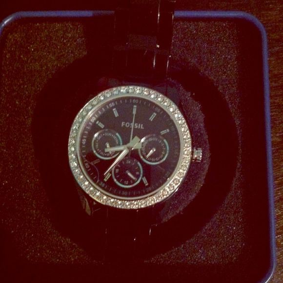 ❗SOLD❗Black women's fossil watch