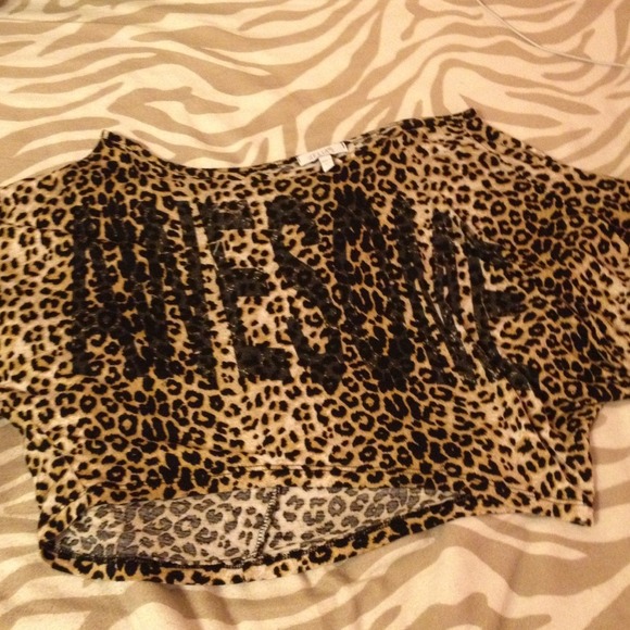 Delia's leopard print shirt