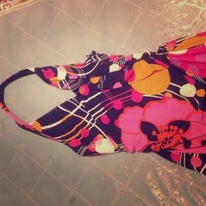 Long David Meister Floral Dress