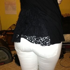 Sexy lace-back sweater