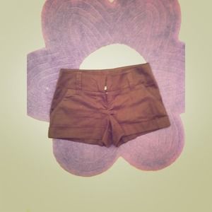 Love Couture dark brown dress shorts